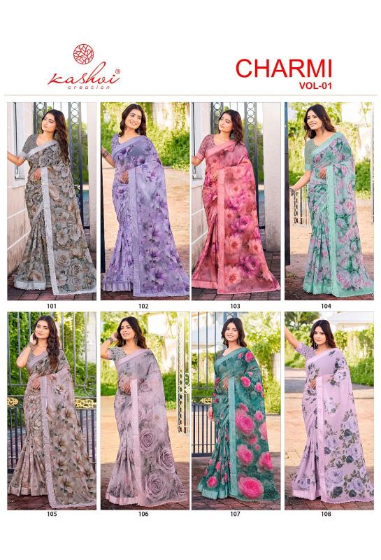 Kashvi charmi vol 1 wholesale sarees in chennai with price